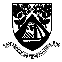 People Before Politics Sailing boat + floral crest